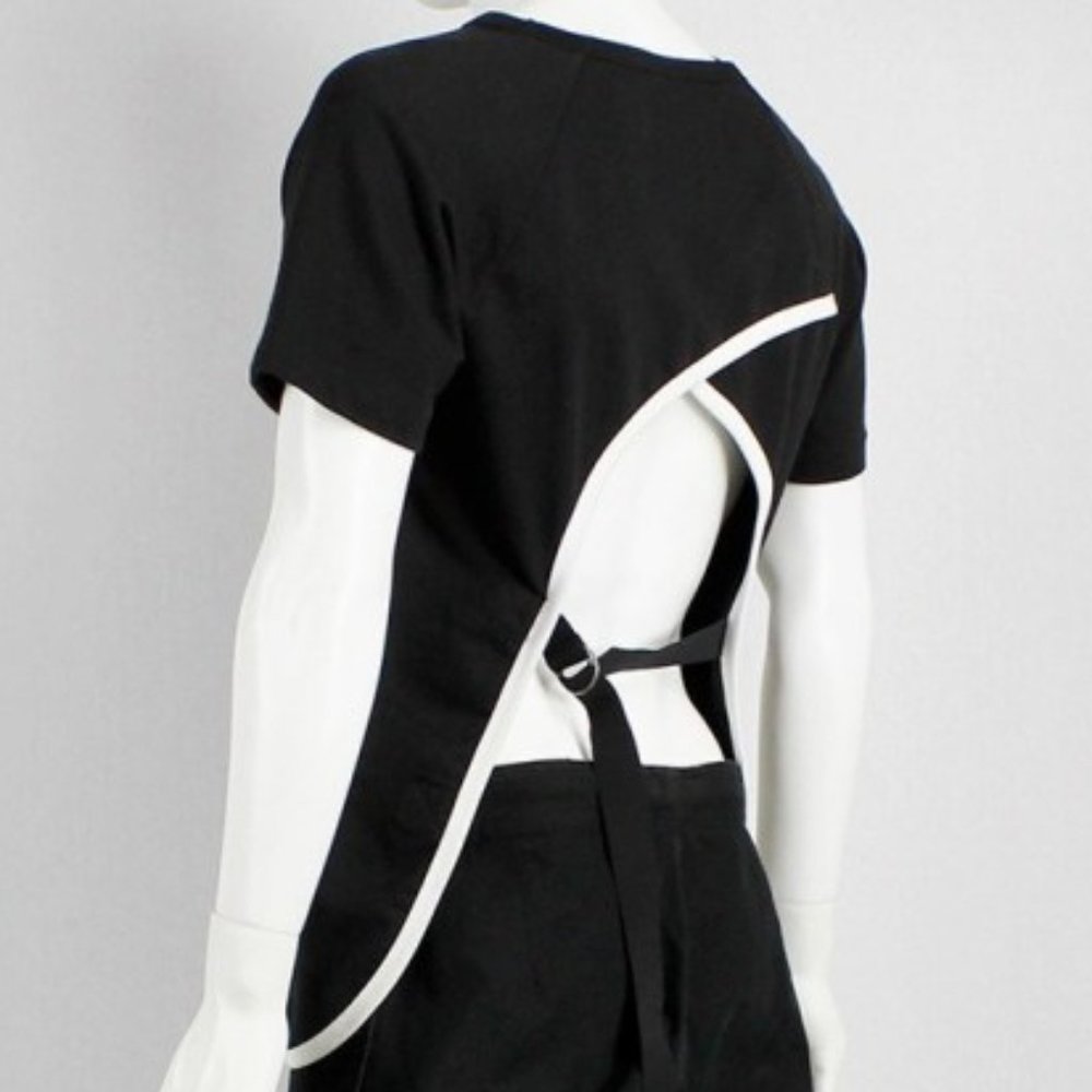 Dries Van Noten Black Open Back Short Sleeve Top